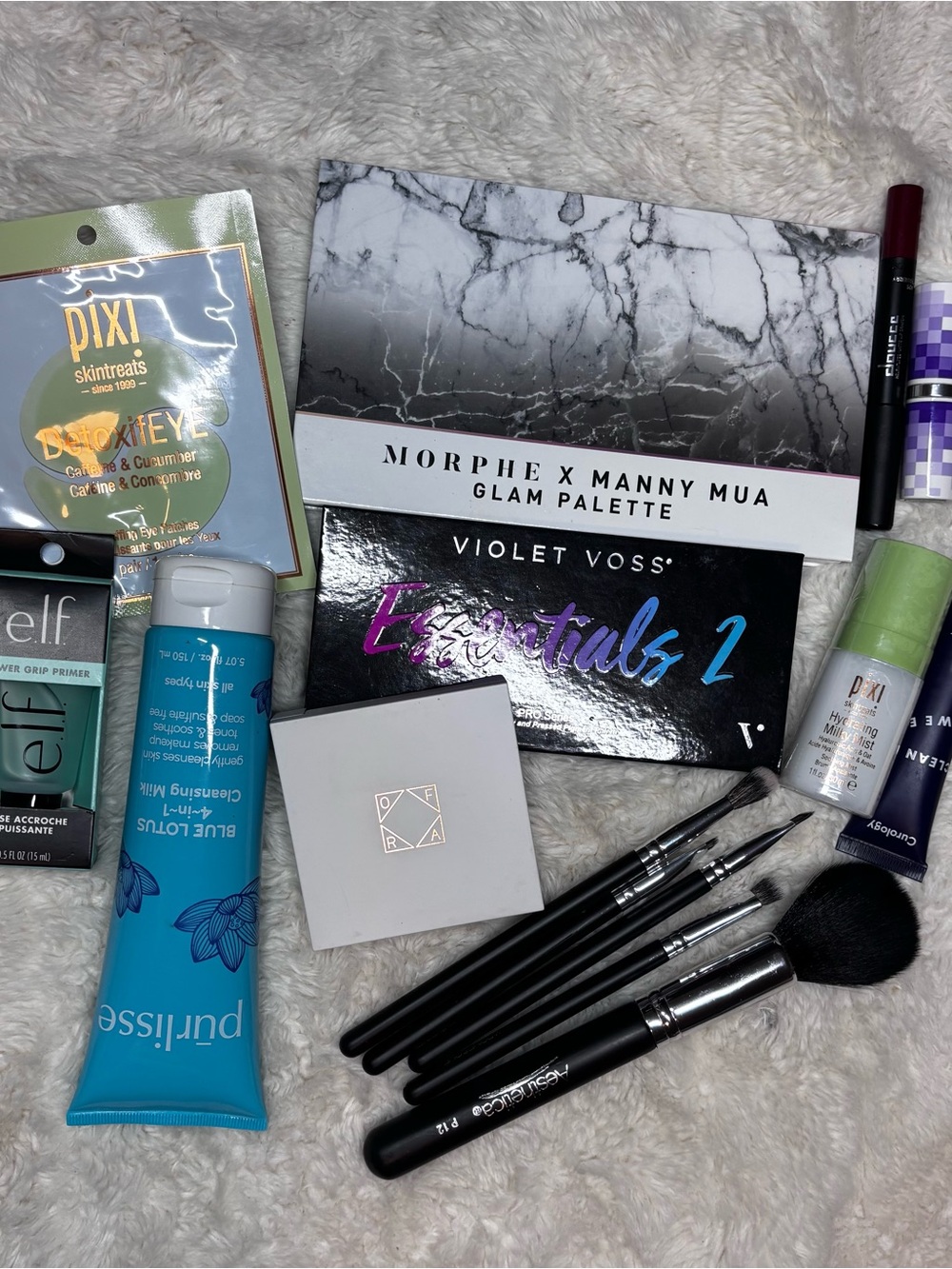 Morphe x Manny MUA Violet Voss Makeup Bundle Pixi e.l.f. Clinique 5 Brushes